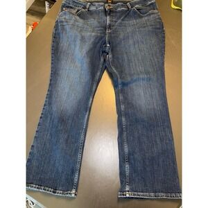 Riders by Lee Jeans Womens 24W Midrise Bootcut Blue Denim Everyday‎ Pants 44x29